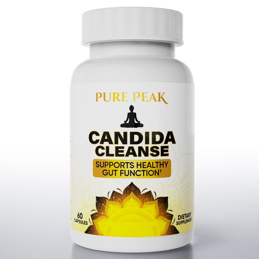 Pure Peak Candida Cleanse bottle, 60 capsules